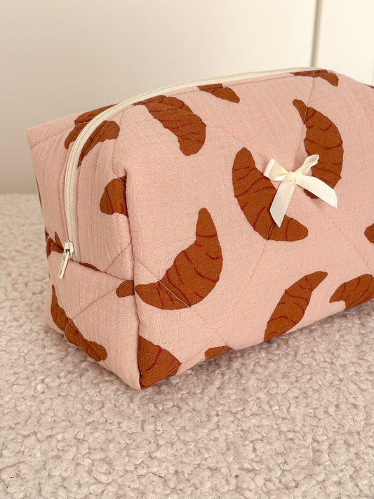 Trousse beauté matelassée croissants – Suzette
