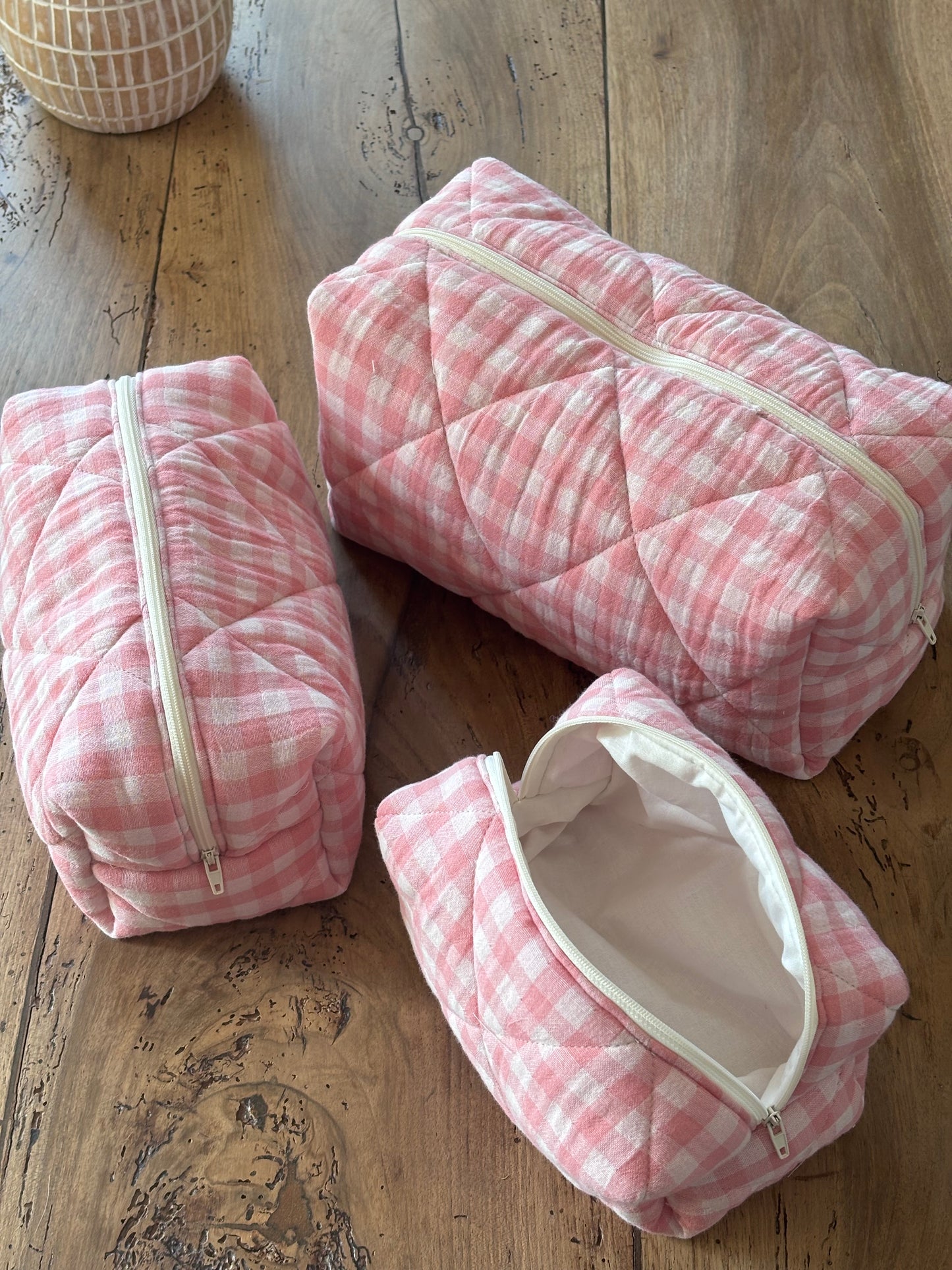 Trio de trousses beauté Vichy Rose
