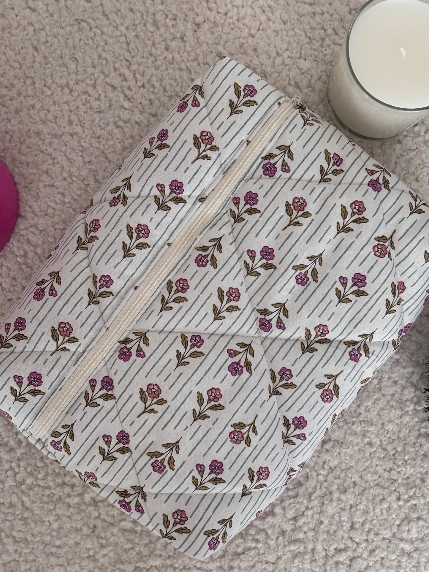 Pochette livre broché Léonie – fleurie