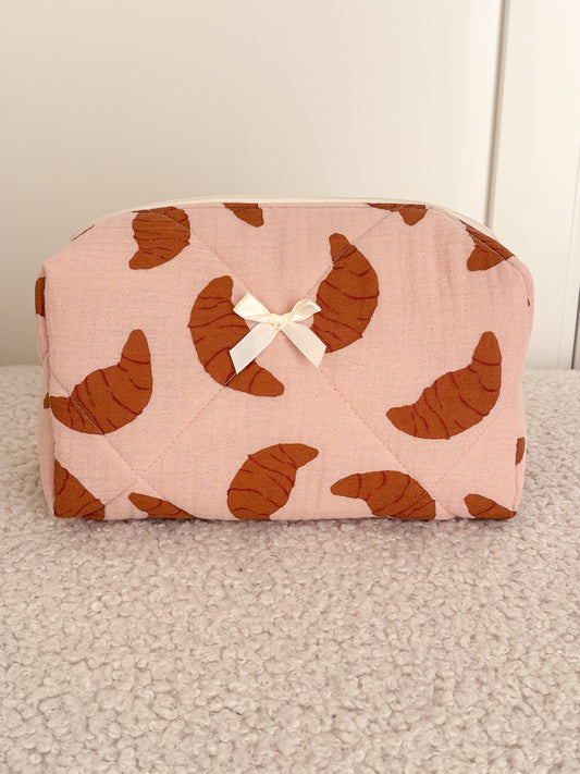 Trousse beauté matelassée croissants  – Suzette