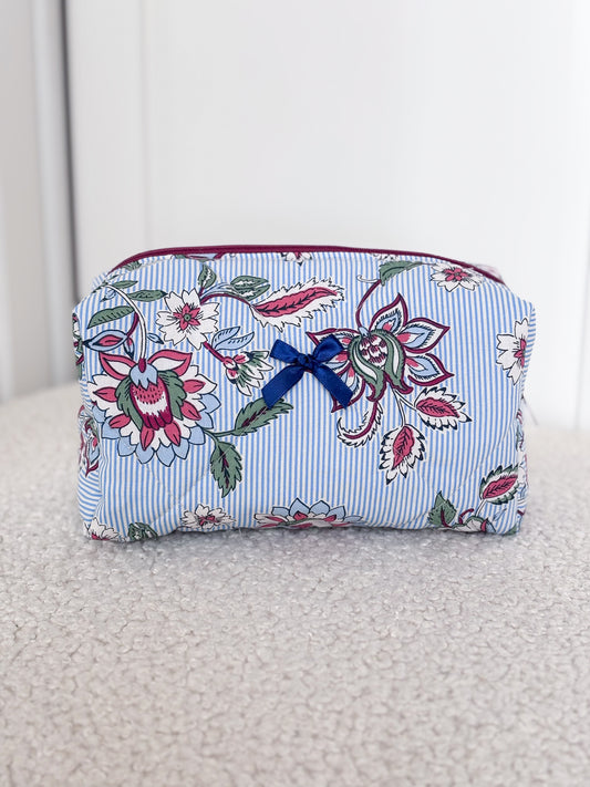 Trousse beauté matelassée fleurie – Constance