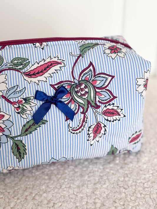 Trousse beauté matelassée fleurie – Constance