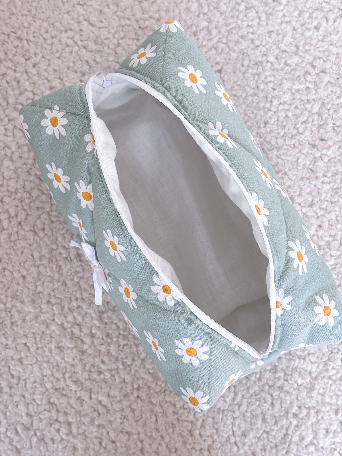 Trousse beauté matelassée fleurie – Suzanne